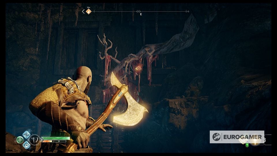 God of War Witch's Cave puzzle solutions explained, Lake of Nine and the Foothills